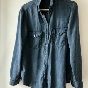Ladies Blue Denim Shirt